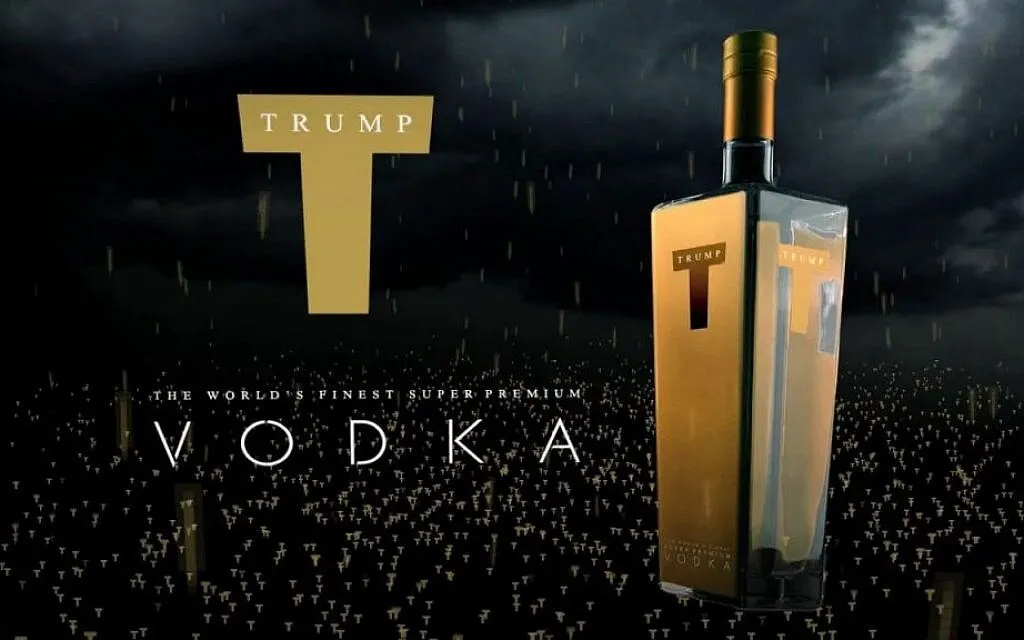 Trump Vodka bottle